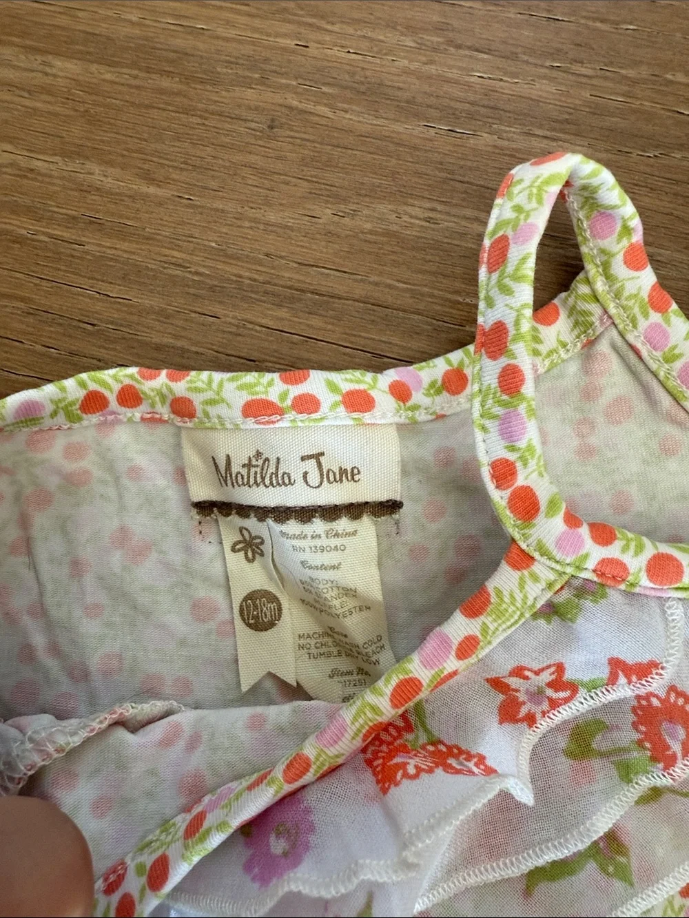 Matilda Jane sleeveless romper